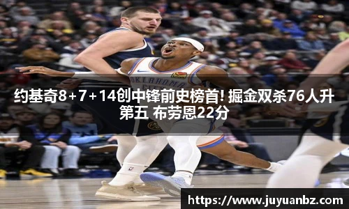 约基奇8+7+14创中锋前史榜首! 掘金双杀76人升第五 布劳恩22分